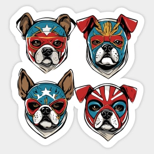 Lucha Libre Bulldogs Sticker